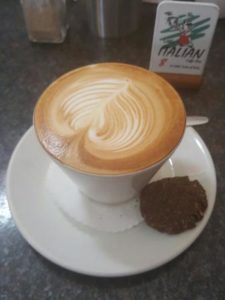 The Little Italian coffee shop is located at the Pavilion Shopping Centre in Westville, Durban.